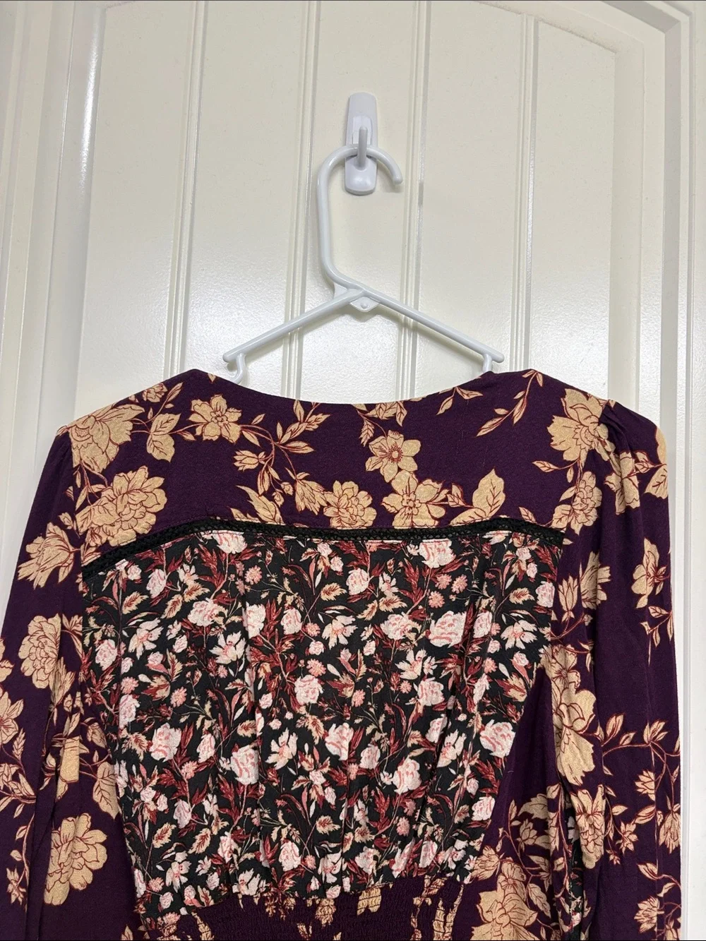 Free People Odette Floral Long Sleeve Tunic‎ Size L